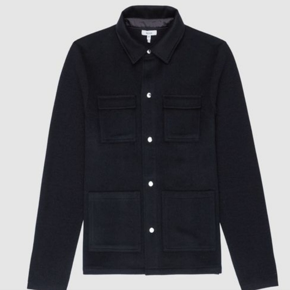 Reiss Samson Merino Wool Press Jacket SZ XL - Picture 3 of 6